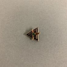 Load image into Gallery viewer, Vintage NAA Gold Filled Green Crystal Lapel Pin
