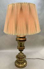 Load image into Gallery viewer, Stiffel Heavy Brass Urn Lamp w/ Shade As-Is (31x18&quot;)
