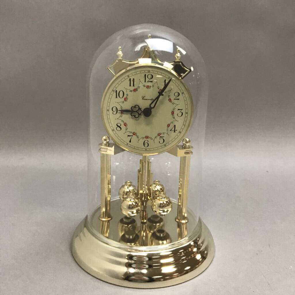 Concordia Anniversary Clock with Glass Dome (9
