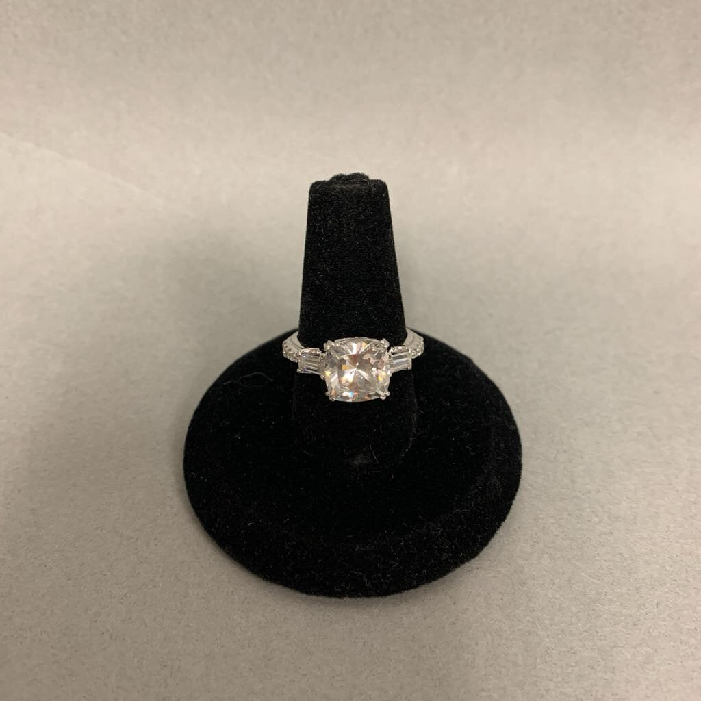 Tacori Sterling Cubic Zirconia Engagement Ring sz 5