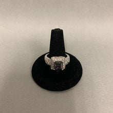 Load image into Gallery viewer, Sterling Mystic Topaz Cubic Zirconia Ring sz 9
