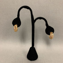 Load image into Gallery viewer, 10K Gold Black Hills Leafy Openwork Hoop Earrings (5.8g)
