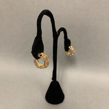 Load image into Gallery viewer, 10K Gold Black Hills Leafy Openwork Hoop Earrings (5.8g)
