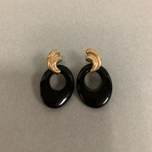 Load image into Gallery viewer, 14K Gold Onyx Earrings (3.0g)
