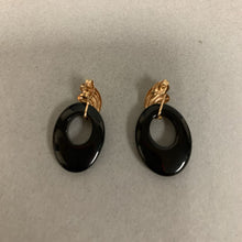 Load image into Gallery viewer, 14K Gold Onyx Earrings (3.0g)
