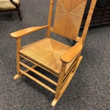 Load image into Gallery viewer, Oak Rattan Rocking Chair (46x26x35)

