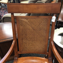 Load image into Gallery viewer, Tell City Maple Wicker Back Rocking Chair (40x25x29)
