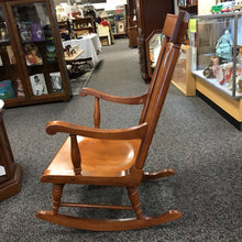Load image into Gallery viewer, Tell City Maple Wicker Back Rocking Chair (40x25x29)
