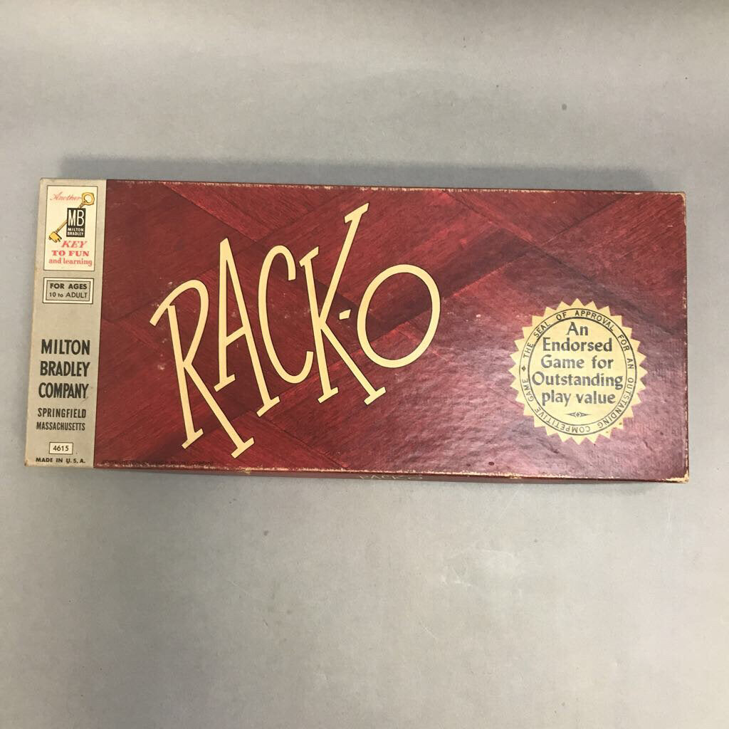 Vintage Rack-O Card Game 1956 Milton Bradley