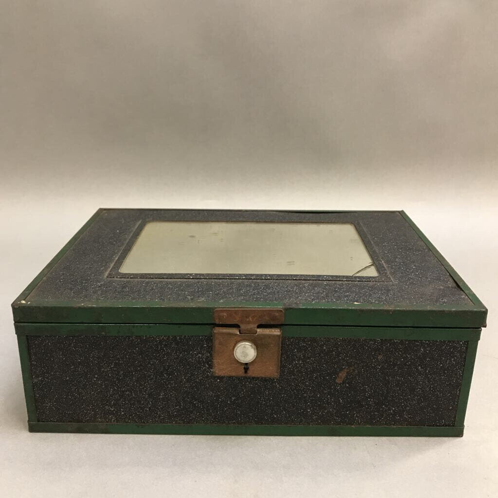 Vintage Wood Cigar Box Made Into Keepsake Box (3x9x7)