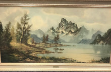 Load image into Gallery viewer, Vintage Framed Mountain Mist Wijmer Picture (30&quot; x 54&quot;)
