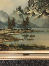 Load image into Gallery viewer, Vintage Framed Mountain Mist Wijmer Picture (30&quot; x 54&quot;)
