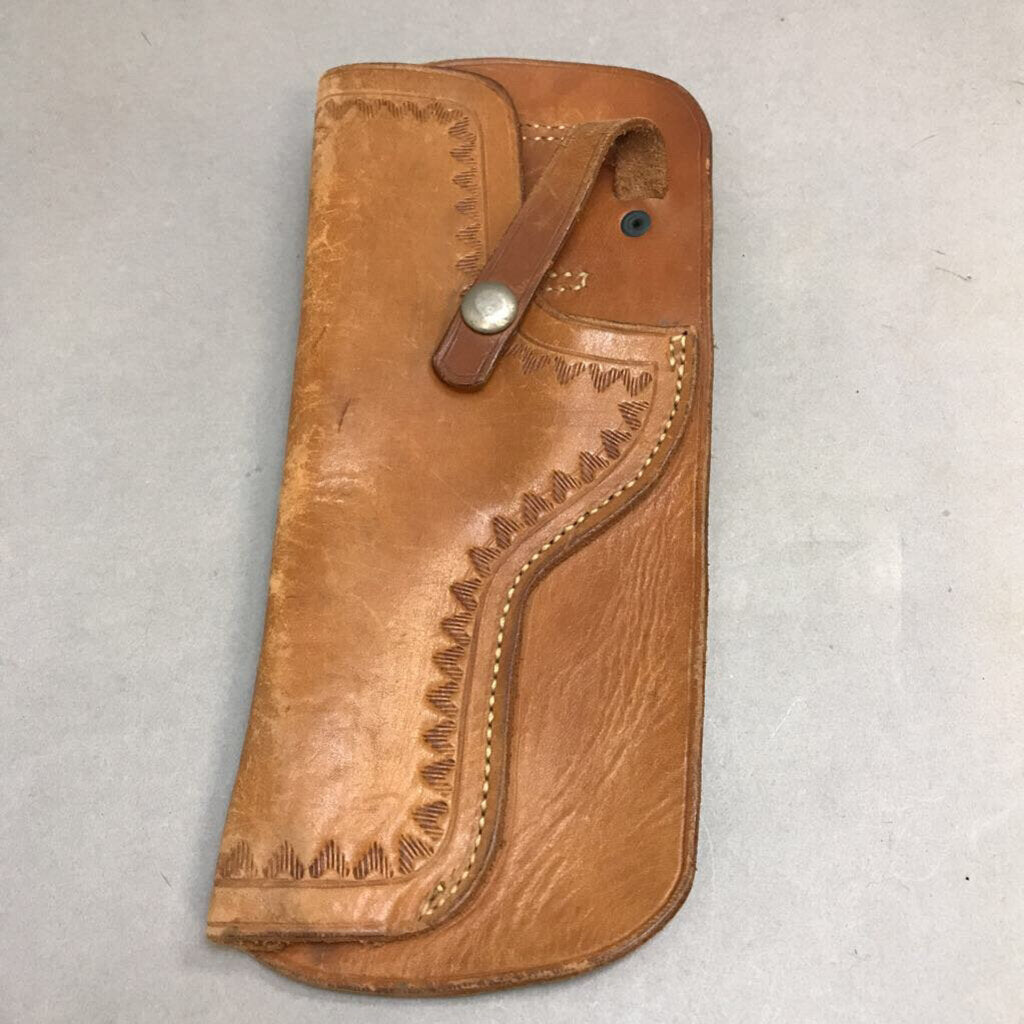 Brown Leather Tooled Holster (10