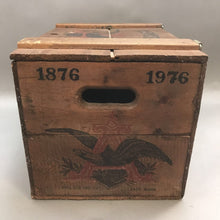 Load image into Gallery viewer, Vintage 1970s Budweiser Anheuser-Busch Wooden Crate w/ Hinged Lid (12x12x17.5)
