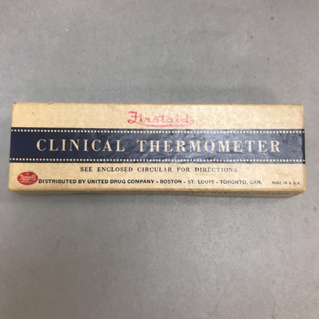 Vintage Rexall Firstaid Clinical Thermometer