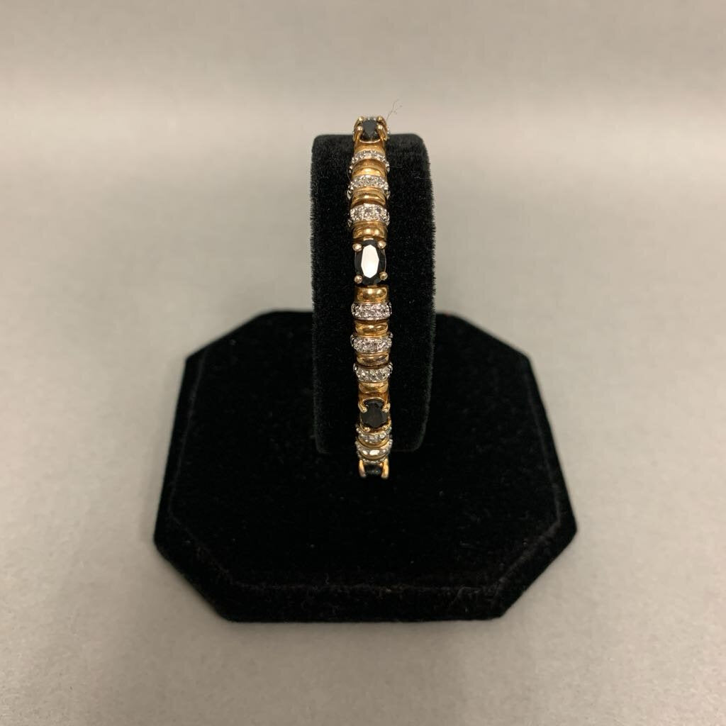 Ross Simons Gold Vermeil Sapphire Bracelet (7.5