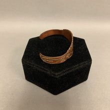 Load image into Gallery viewer, Vintage Stamped Copper Cuff Bracelet
