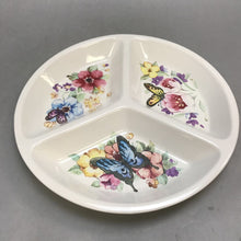 Load image into Gallery viewer, 3 Section Divided Dish Butterfly (10&quot;)
