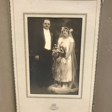 Load image into Gallery viewer, Vintage Fold Out Bride &amp; Groom Photograph (5x7)
