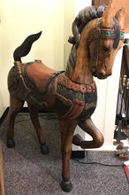 Load image into Gallery viewer, Large Carved Wood Horse (58x46x13)
