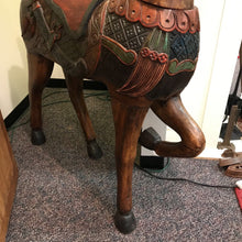 Load image into Gallery viewer, Large Carved Wood Horse (58x46x13)
