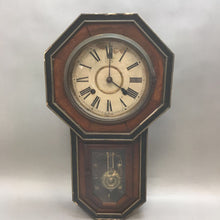 Load image into Gallery viewer, Vintage Y. A. Clock Co. Durable Pendulum Clock (22x12)
