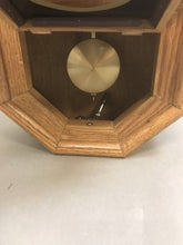 Load image into Gallery viewer, Vintage School House Style Pendulum Clock with Key (22&quot;)
