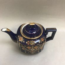 Load image into Gallery viewer, Hand Painted Japan Blue &amp; Gold Teapot (5&quot;)
