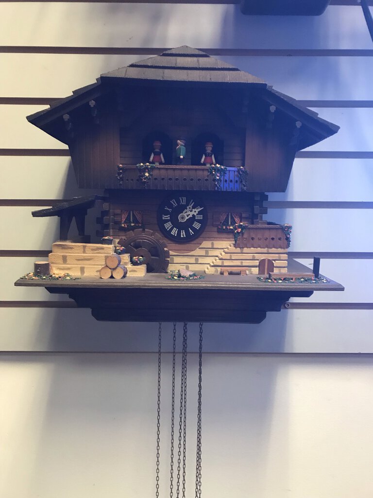 Holzhackerbub'n Marsch Edelweiss Swiss Cuckoo Clock (10x13x8)