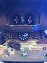 Load image into Gallery viewer, Holzhackerbub&#39;n Marsch Edelweiss Swiss Cuckoo Clock (10x13x8)
