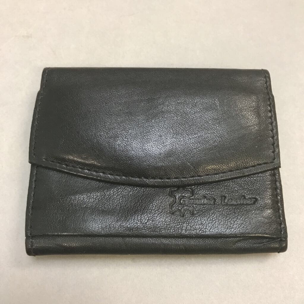 Soft Black Leather Coin & Credit Card Case (3