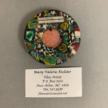 Load image into Gallery viewer, Mary Valerie Richter Mixed Media Art Brooch Pin (3&quot;)
