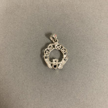 Load image into Gallery viewer, Sterling Garnet Celtic Pendant (1&quot;)
