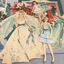 Load image into Gallery viewer, Vintage 1955 Merrill Heavenly Blue Wedding Paper Doll (Set)
