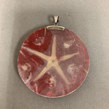 Load image into Gallery viewer, Sterling Starfish Shell Resin Pendant (3&quot;)
