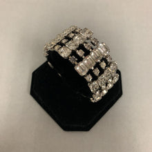 Load image into Gallery viewer, Vintage Clear Rhinestone 4-Row Bracelet (6.75&quot;)
