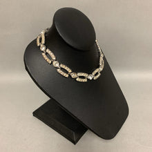 Load image into Gallery viewer, Vintage Clear Rhinestone Open Link 16&quot; Necklace &amp; 7&quot; Bracelet Set
