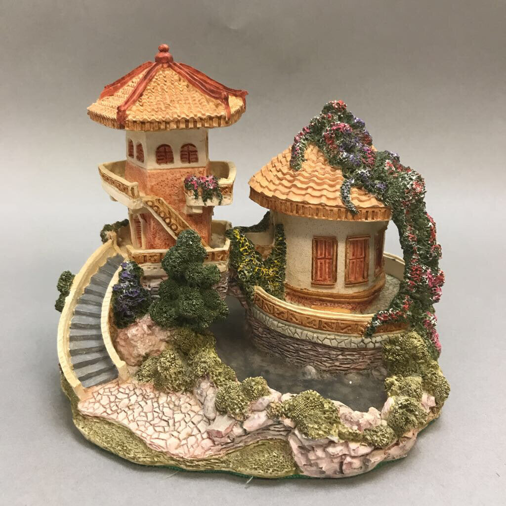 David Winter Cottages Pagoda Gazebo Garden (6