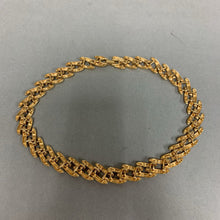 Load image into Gallery viewer, Vintage Monet Textured Goldtone Chunky Flexible Link Necklace (16&quot;)
