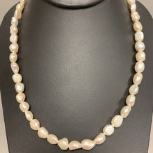 Load image into Gallery viewer, Freshwater Baroque Pearl Single Strand Necklace (18&quot;)
