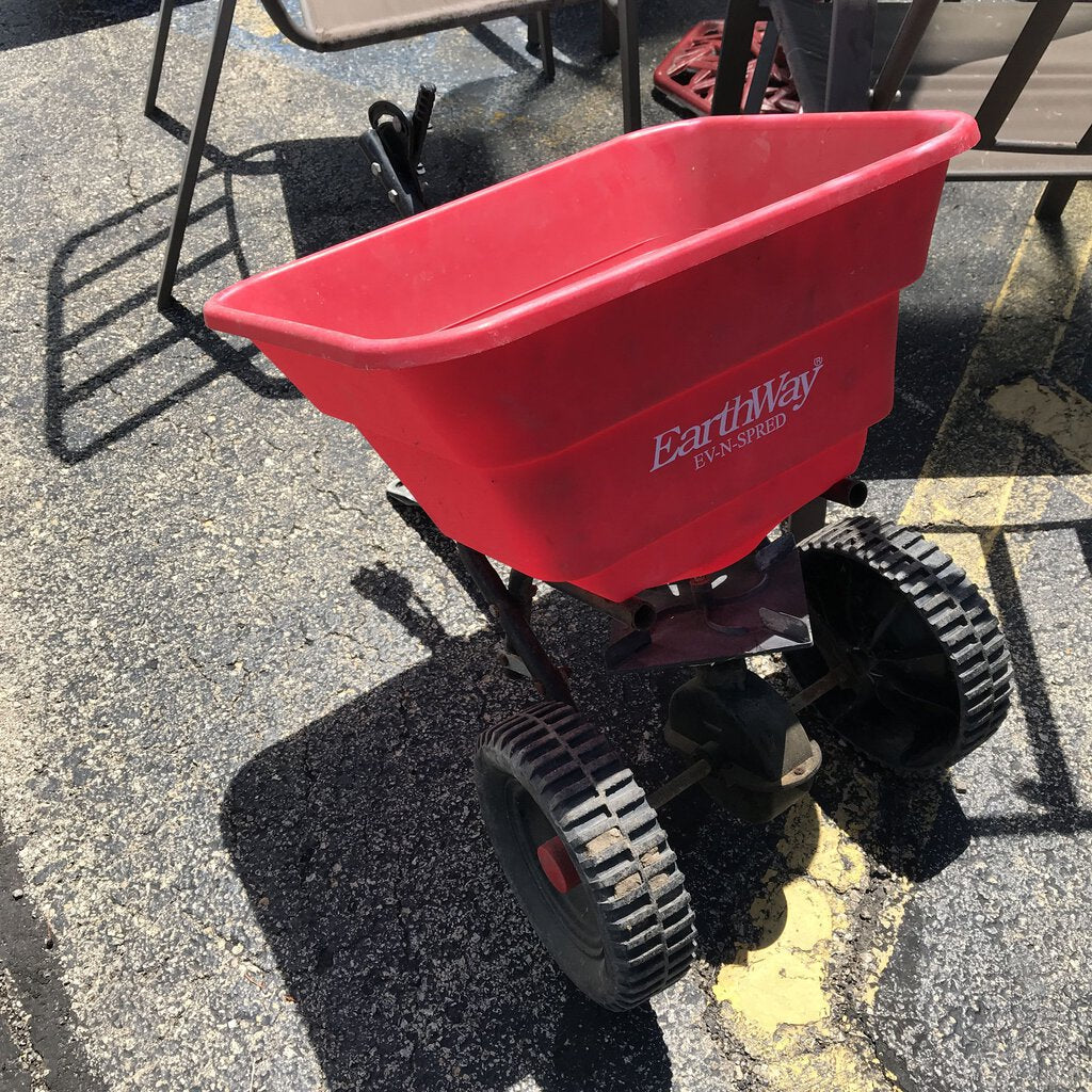 Earthway Spreader Garden Tractor Pulled