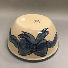 Load image into Gallery viewer, Yesteryears Pottery Bowl with Blue Bow (10&quot;)
