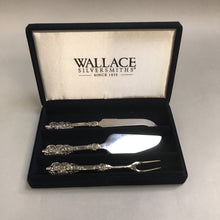 Load image into Gallery viewer, Wallace Silversmith Silverplate 3 Piece Relish Serving Set (7&quot;)
