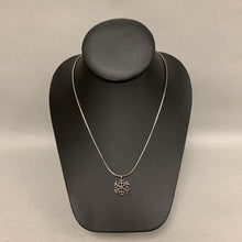 Load image into Gallery viewer, Aarikka Finland Snowflake Pendant on 20&quot; Snake Chain
