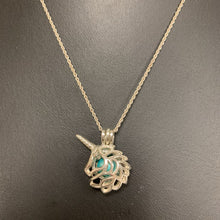 Load image into Gallery viewer, Rocksology Sterling Unicorn Cage Pendant on 18&quot; Chain
