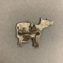 Load image into Gallery viewer, Sterling Cow Brooch with Pendant Loop (1.5&quot;)
