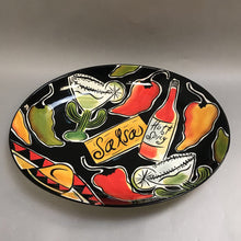 Load image into Gallery viewer, Clay Art &quot;Salsa!&quot; Serving Platter (17.5x13.5)
