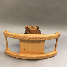 Load image into Gallery viewer, Hand Carved Wood Cow Novelty Rocker (9.5&quot; x 11&quot; x 5&quot;)
