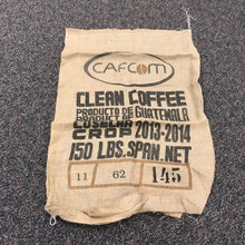 Load image into Gallery viewer, Cafcom Clean Coffee Burlap Bag Guatemala (27&quot; x 42&quot;)
