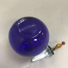 Load image into Gallery viewer, Cobalt Blue Art Glass Perfume Bottle (5.5&quot; x 3&quot;)
